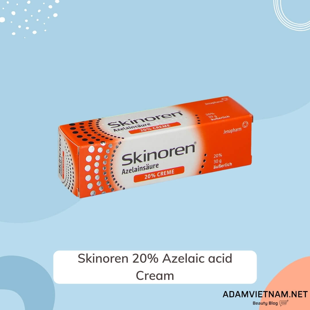 Review kem trị mụn cho bà bầu Skinoren 20% Azelaic acid Cream