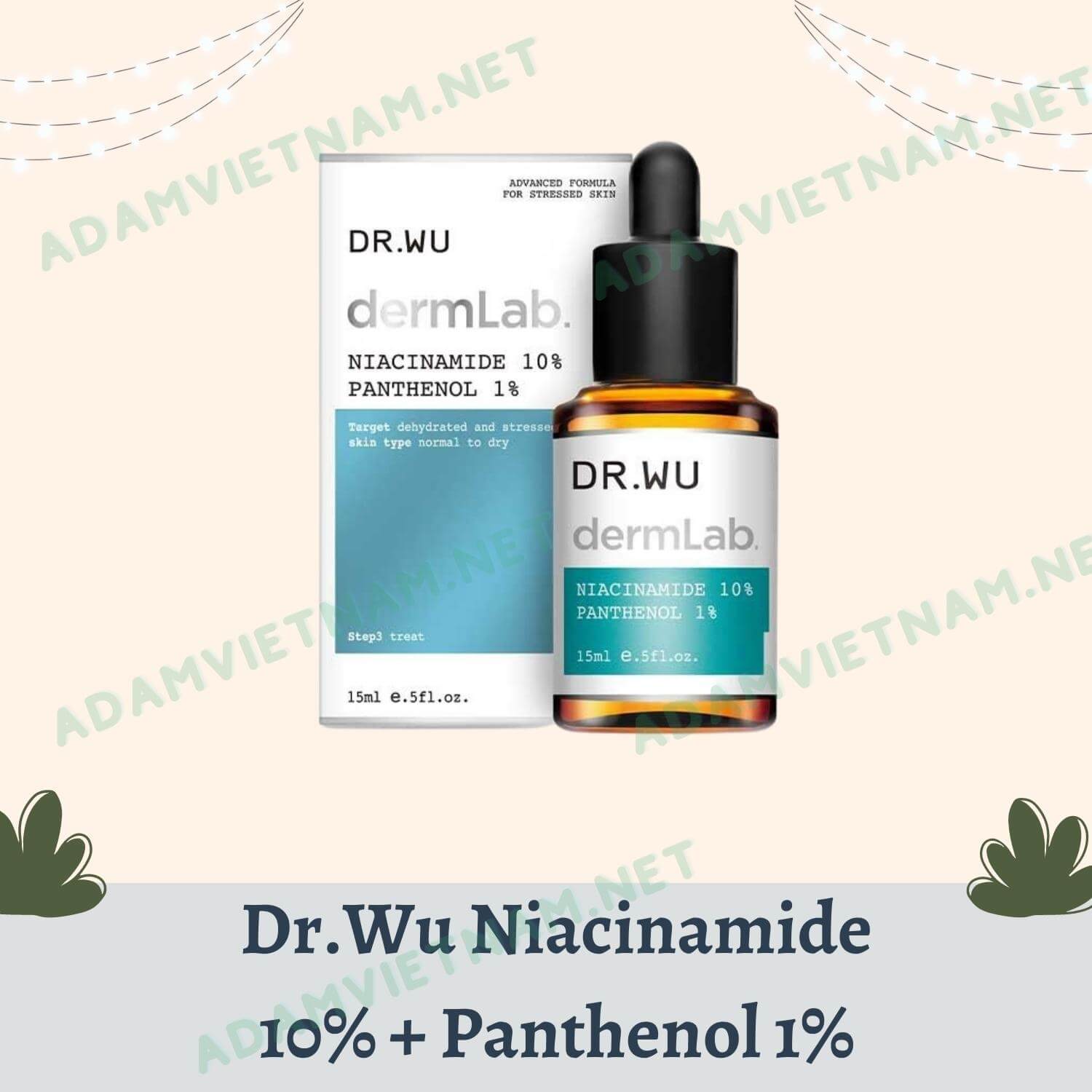 Serum Dr.Wu Derma Lab Niacinamide 10% + Panthenol 1%
