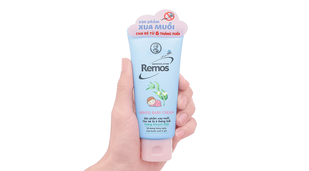 Kem chống muỗi Remos Baby Cream tuýp 70g